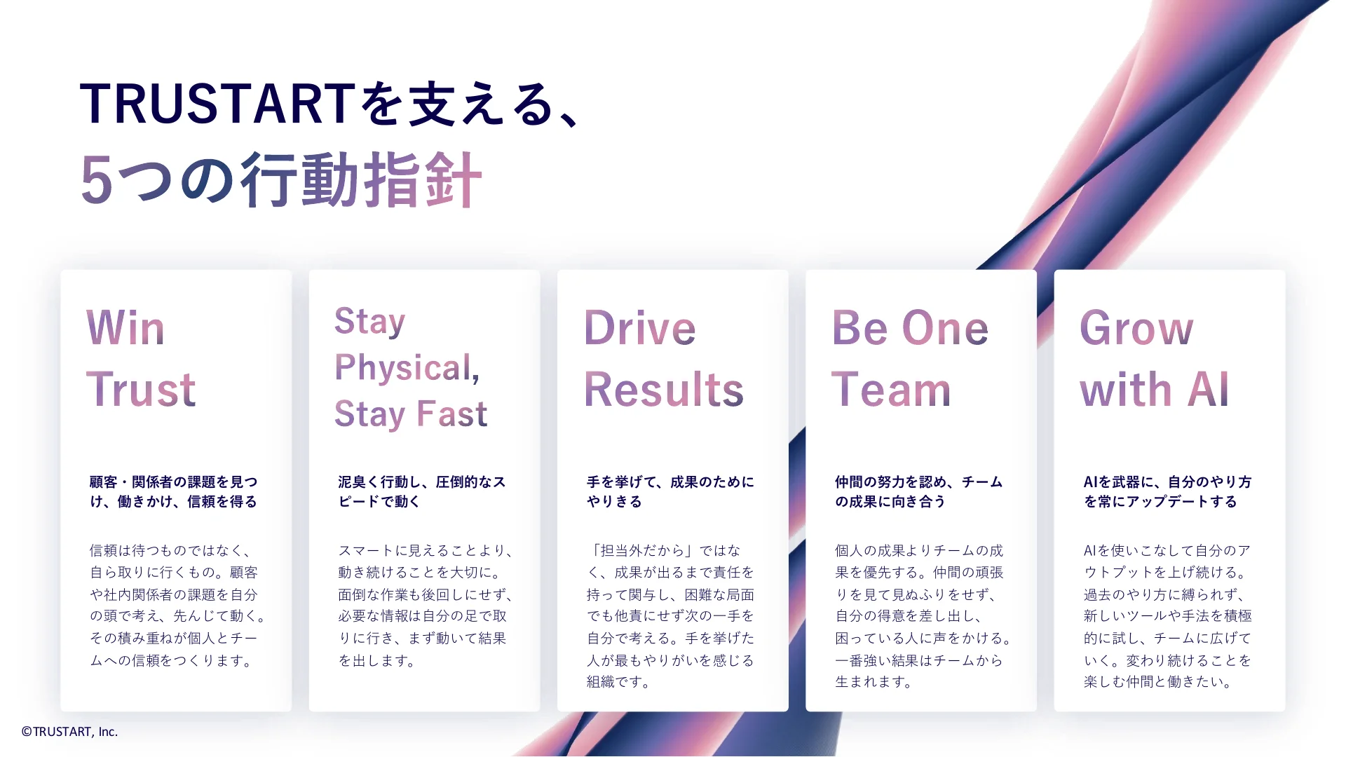 TRUSTART 採用ピッチ スライド 14/16