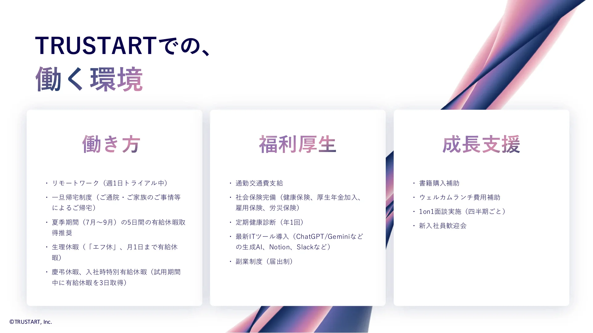 TRUSTART 採用ピッチ スライド 15/16